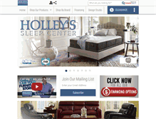 Tablet Screenshot of holleyshomefurnishings.com